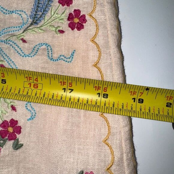 Anthropologie Linen Blend Puff Sleeve v neck mini dress | 6 | NWT New | TikTok t - Picture 13 of 16